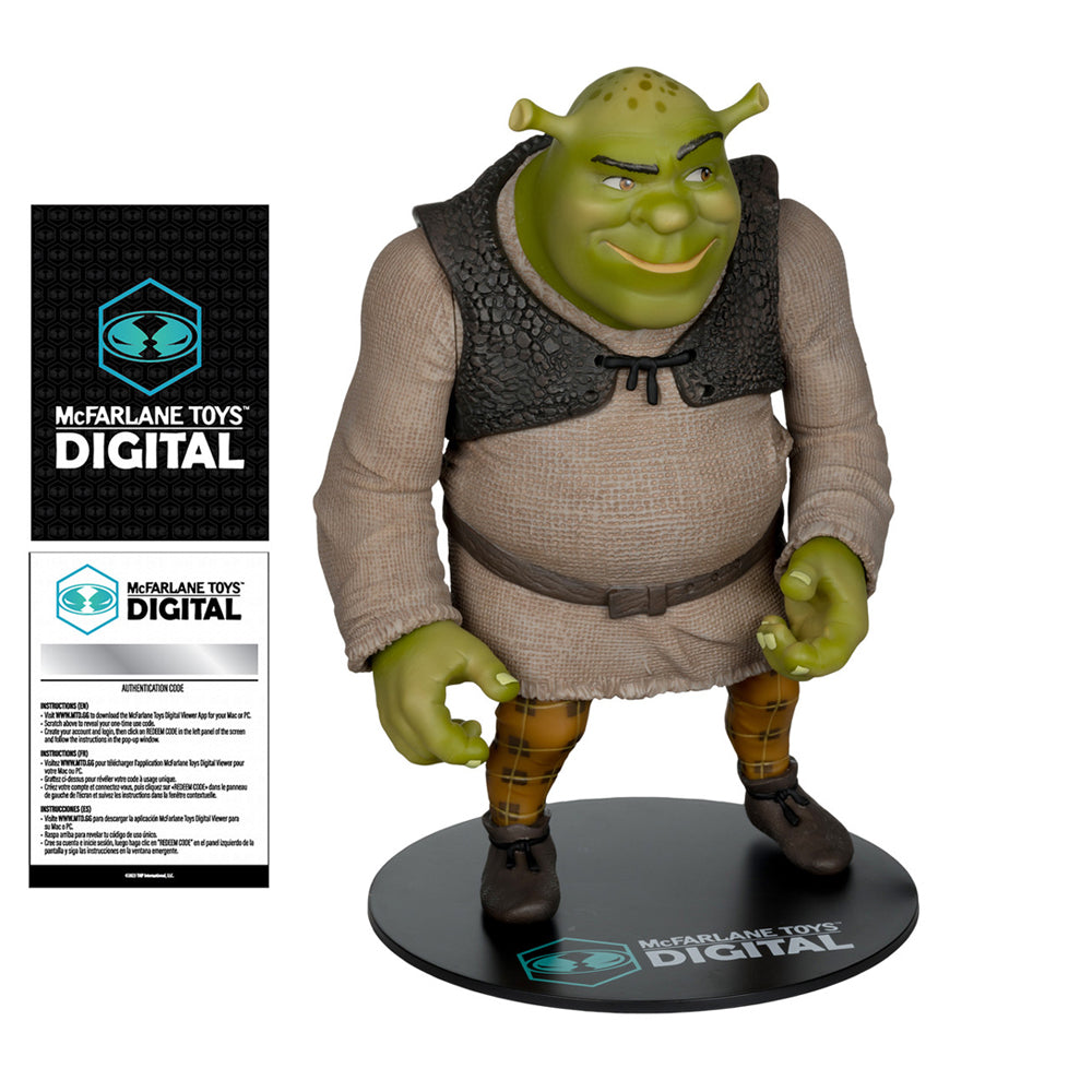 Shrek (Movie Maniacs: Shrek) 12" Posed Figure w/Digital Collectible Exclusive Gold Label