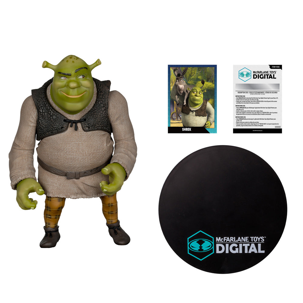 Shrek (Movie Maniacs: Shrek) 12" Posed Figure w/Digital Collectible Exclusive Gold Label