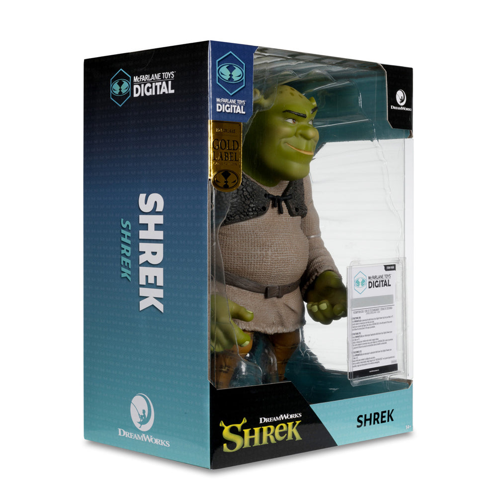 Shrek (Movie Maniacs: Shrek) 12" Posed Figure w/Digital Collectible Exclusive Gold Label