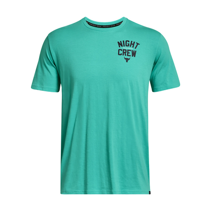 Men's T-Shirt Under Armour Project Rock Night Crew Ss