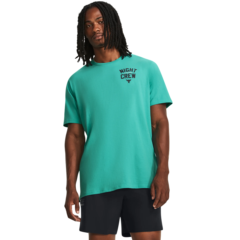 Men's T-Shirt Under Armour Project Rock Night Crew Ss