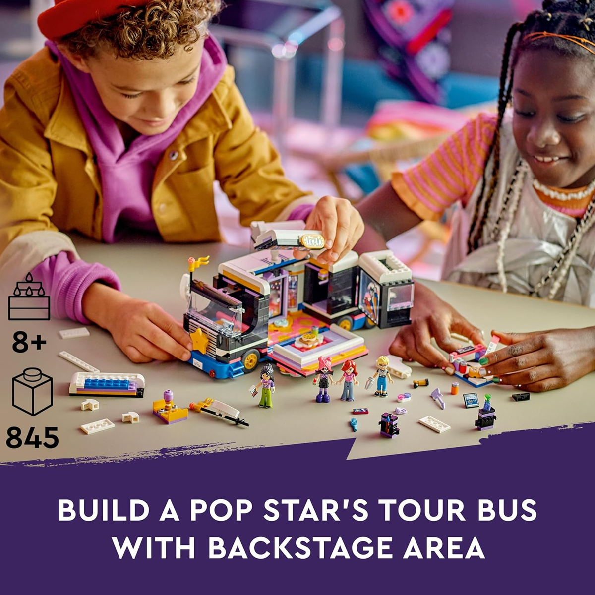 LEGO Friends Pop Star Tourbus Vehicle Building Kit