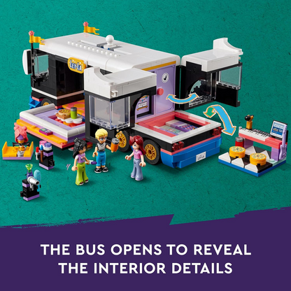 LEGO Friends Pop Star Tourbus Vehicle Building Kit