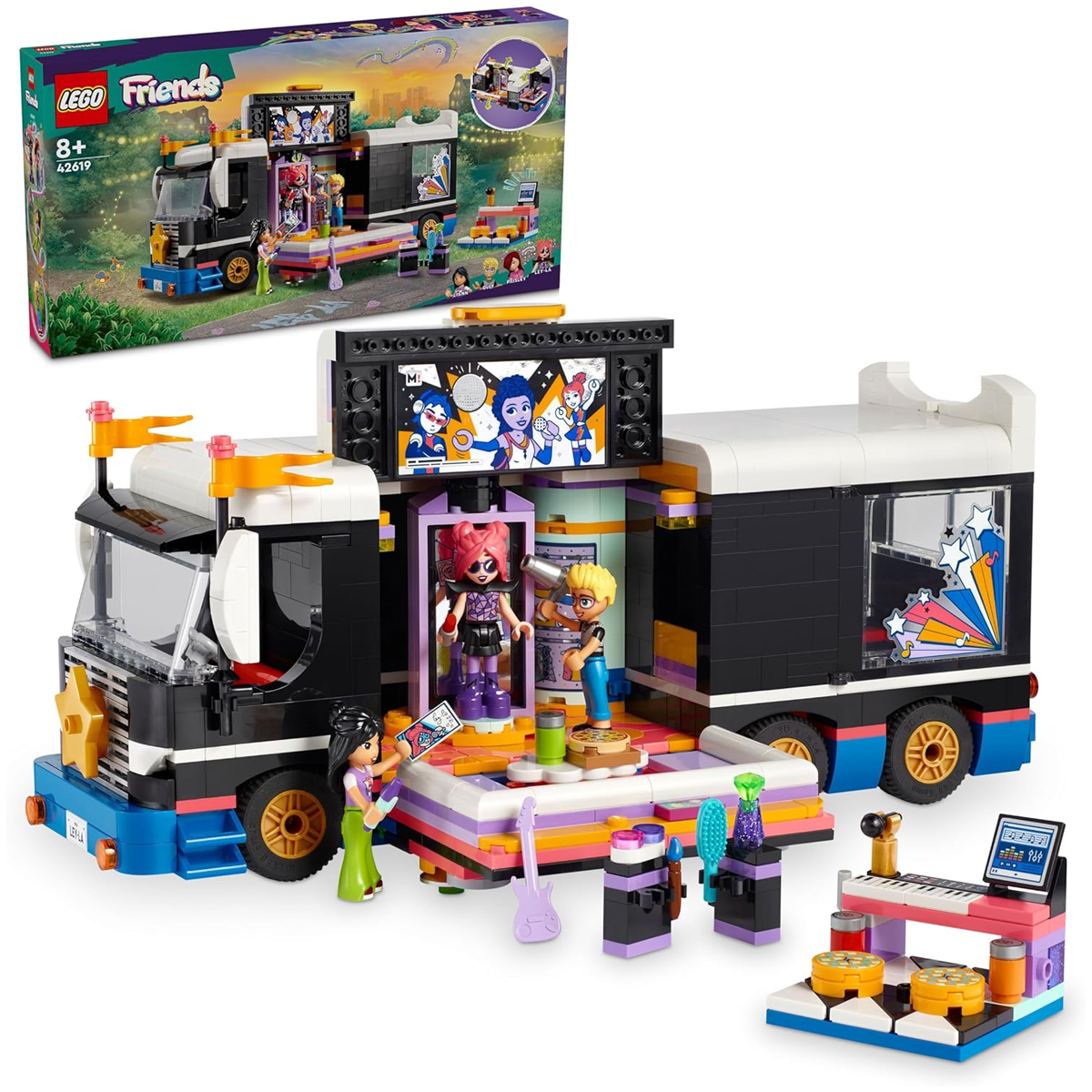 LEGO Friends Pop Star Tourbus Vehicle Building Kit