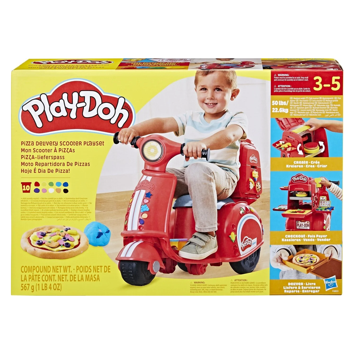 Pizza Delivery Scooter Playset Play-doh Hasbro
