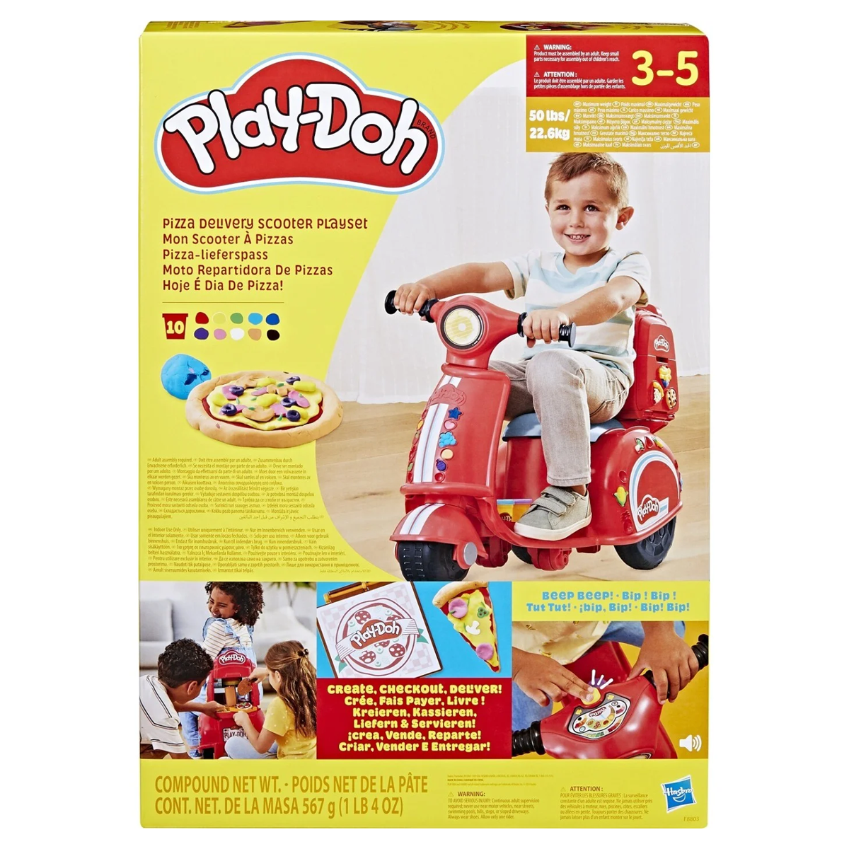 Pizza Delivery Scooter Playset Play-doh Hasbro