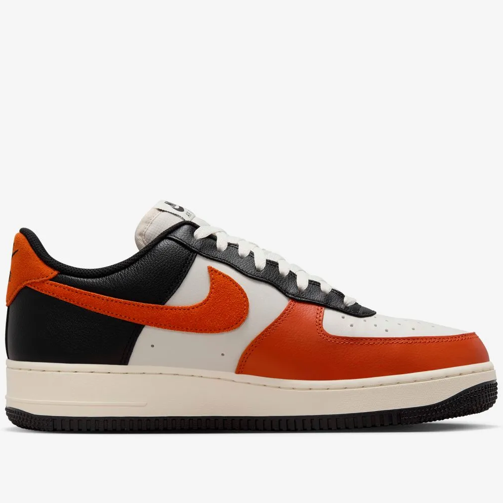 Nike Air Force 1 ’07 LV8 HQ4987-010 White Orange Black Men’s Sneakers