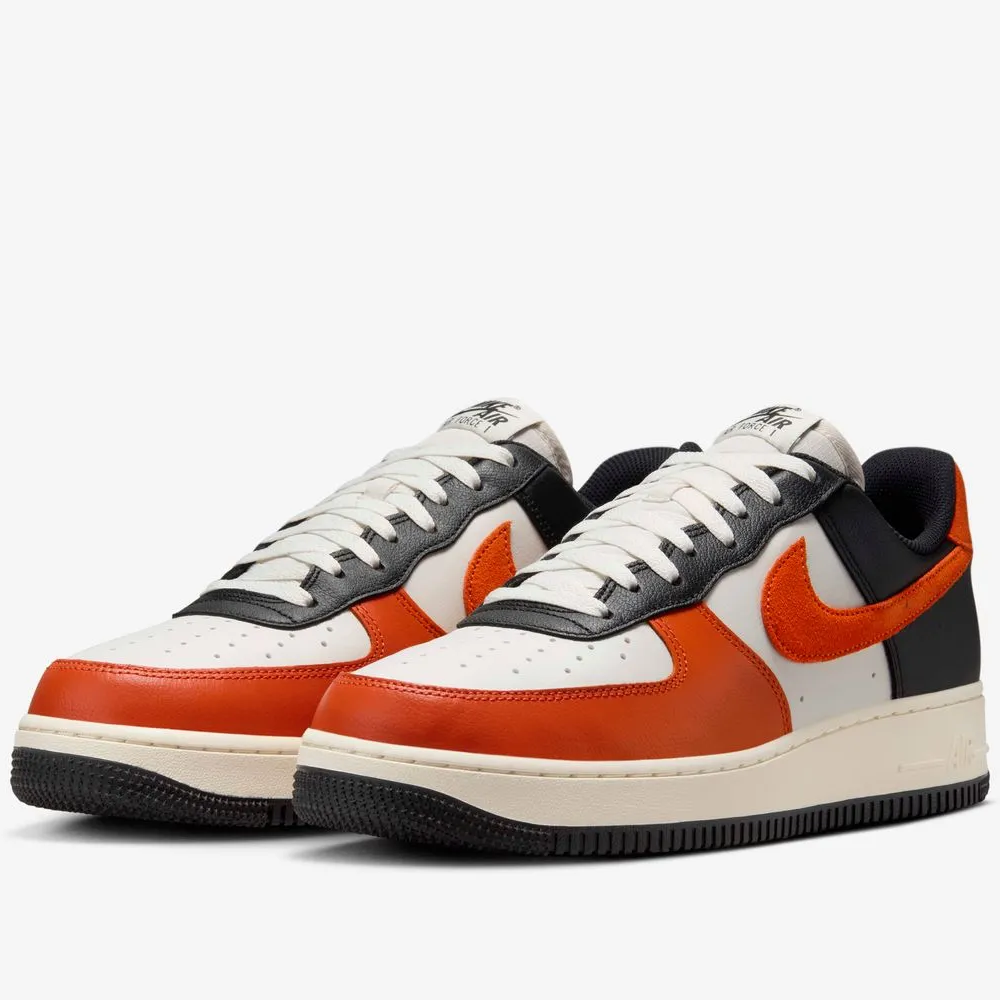 Nike Air Force 1 ’07 LV8 HQ4987-010 White Orange Black Men’s Sneakers