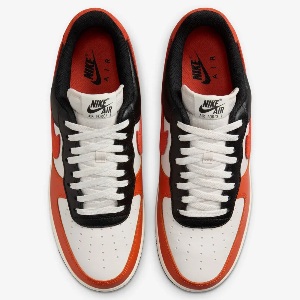 Nike Air Force 1 ’07 LV8 HQ4987-010 White Orange Black Men’s Sneakers