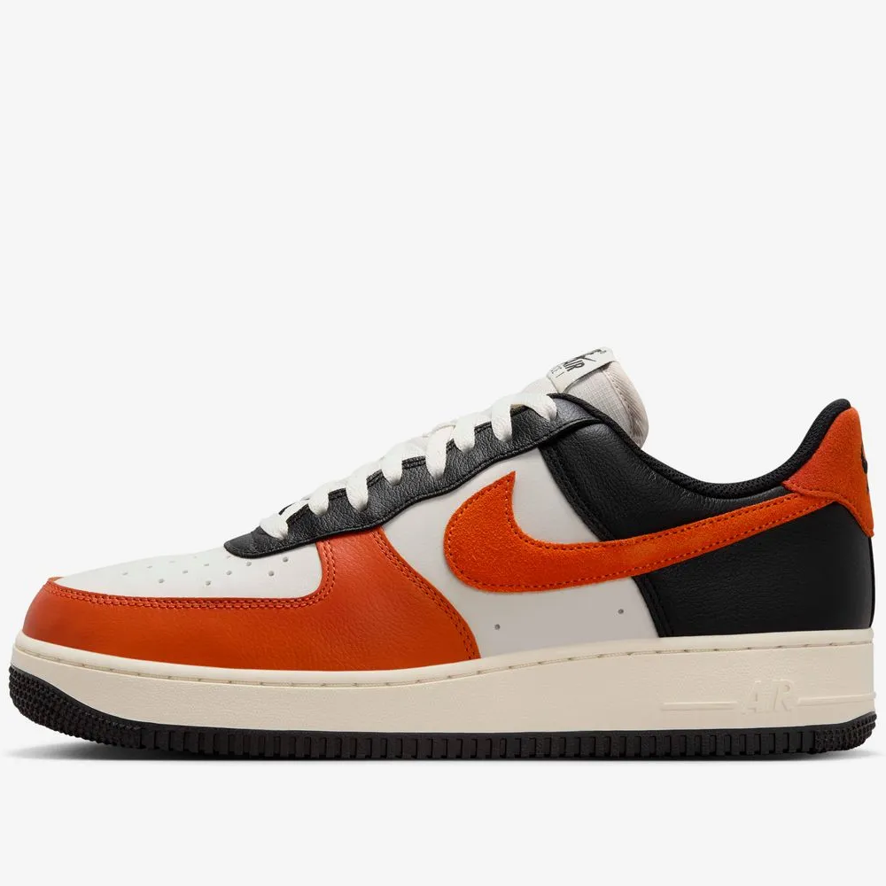 Nike Air Force 1 ’07 LV8 HQ4987-010 White Orange Black Men’s Sneakers
