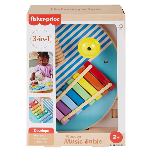 Fisher-Price Toddler Toy Wooden Musical Table
