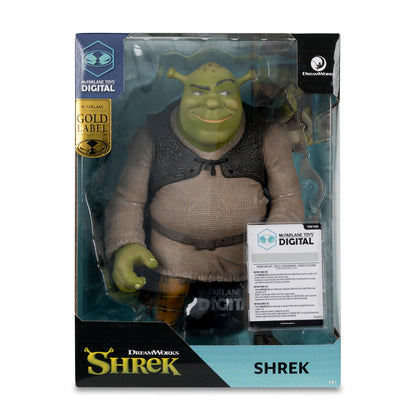 Shrek (Movie Maniacs: Shrek) 12" Posed Figure w/Digital Collectible Exclusive Gold Label