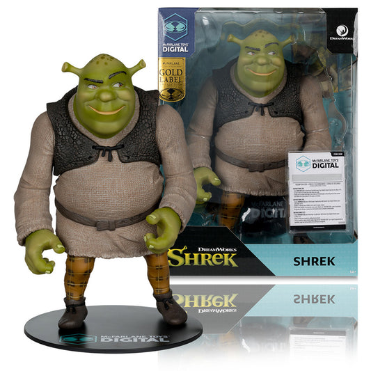 Shrek (Movie Maniacs: Shrek) 12" Posed Figure w/Digital Collectible Exclusive Gold Label